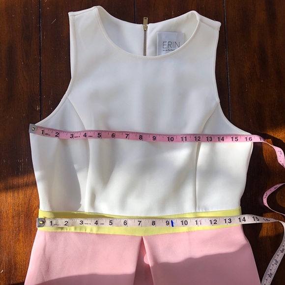 ERIN by Erin featherston color block yellow and off white dress NWT - Picture 17 of 17
